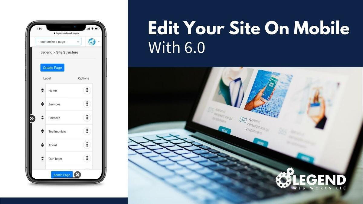 6.0 sites allow you to edit on your mobile device now